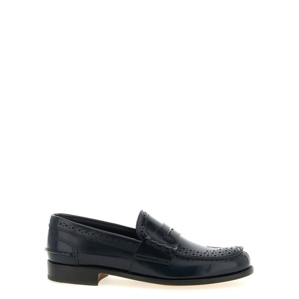 Church's Blue Calfskin Slip-On Women's Loafers